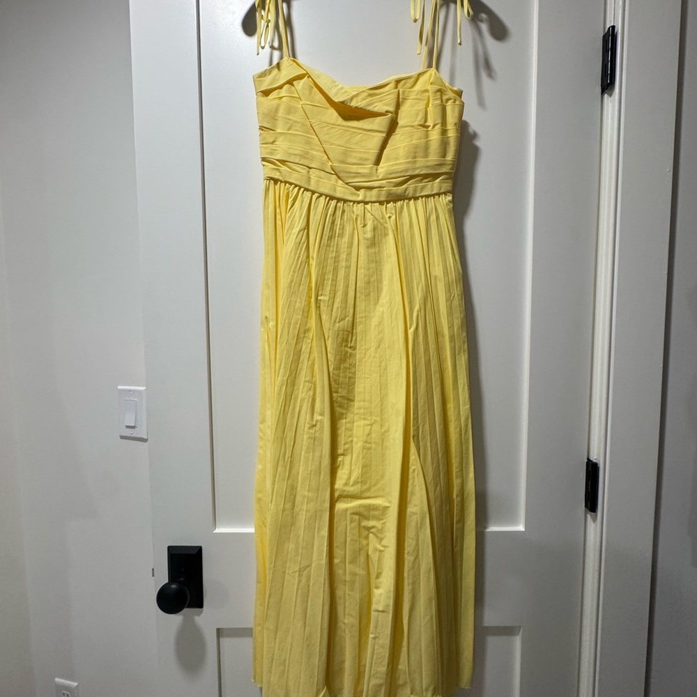 Jonathan Simkhai Pale Yellow Sleeveless Dress